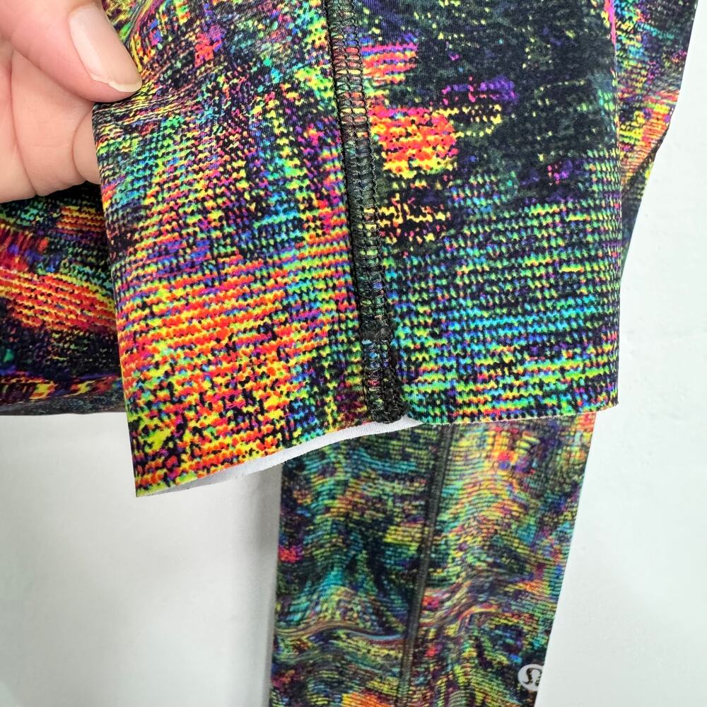 Lululemon Athletica Fast And Free Tight Tapestry Glitch Activewear Gym Size 2 - Picture 10 of 12